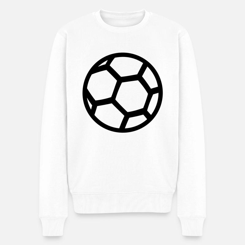 ballon de foot - Pull Premium bio Homme - blanc
