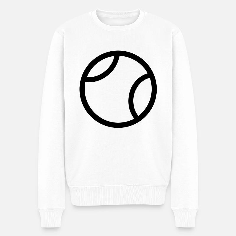Tennisball - Männer Premium Bio Pullover - Weiß