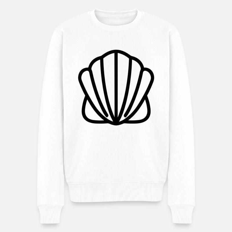 Shell - Men's Premium Organic Jumper - white