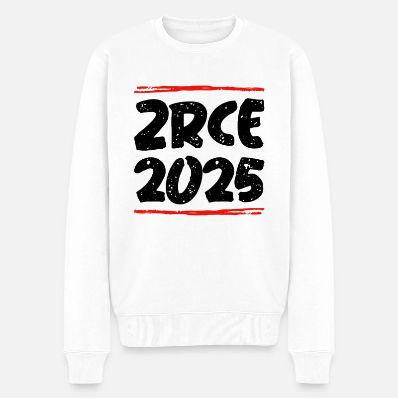Zrce 2025 Spruch - Männer Premium Bio Pullover - Weiß