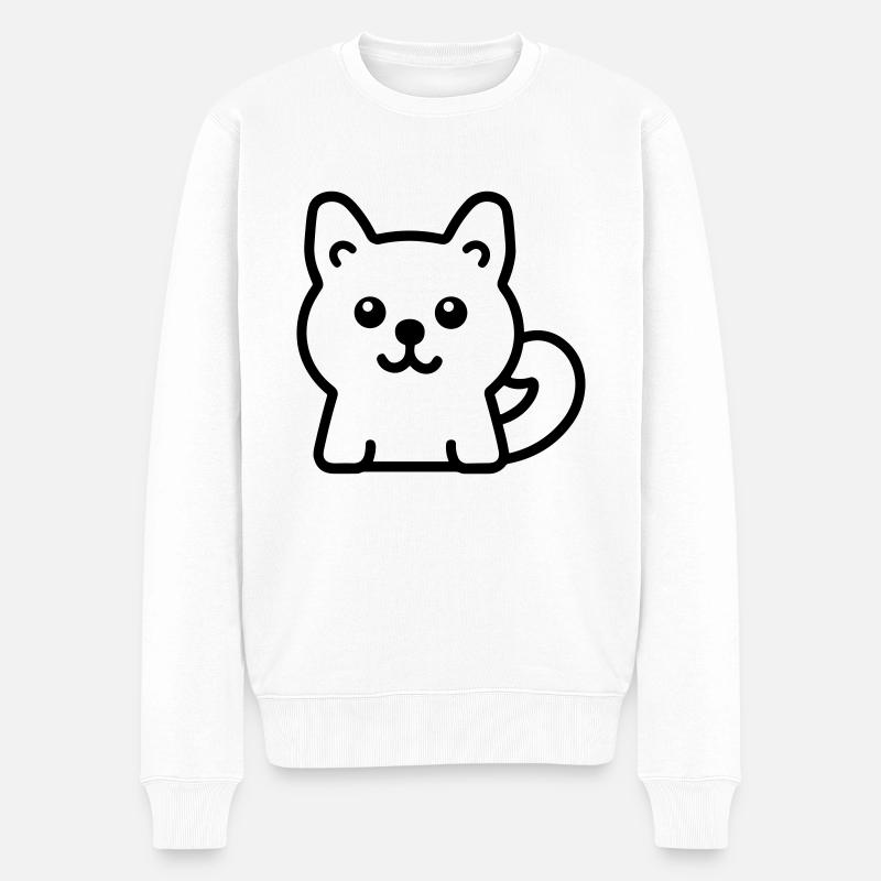 Chien - Pull Premium bio Homme - blanc