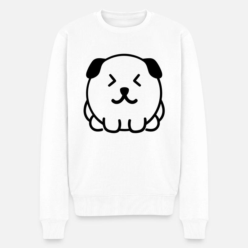 Chien - Pull Premium bio Homme - blanc