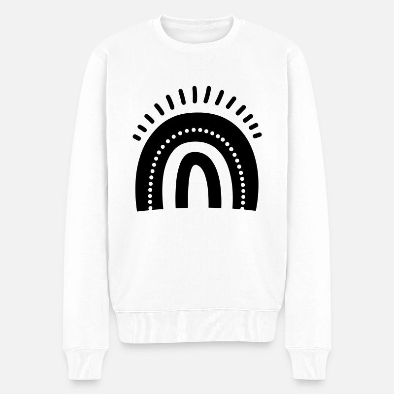 Arc en ciel - Pull Premium bio Homme - blanc
