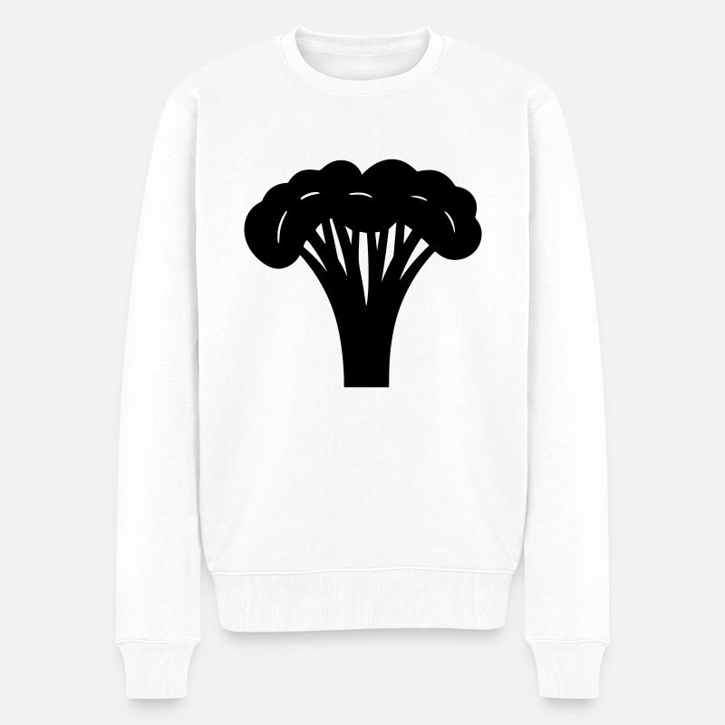 brocoli - Pull Premium bio Homme - blanc