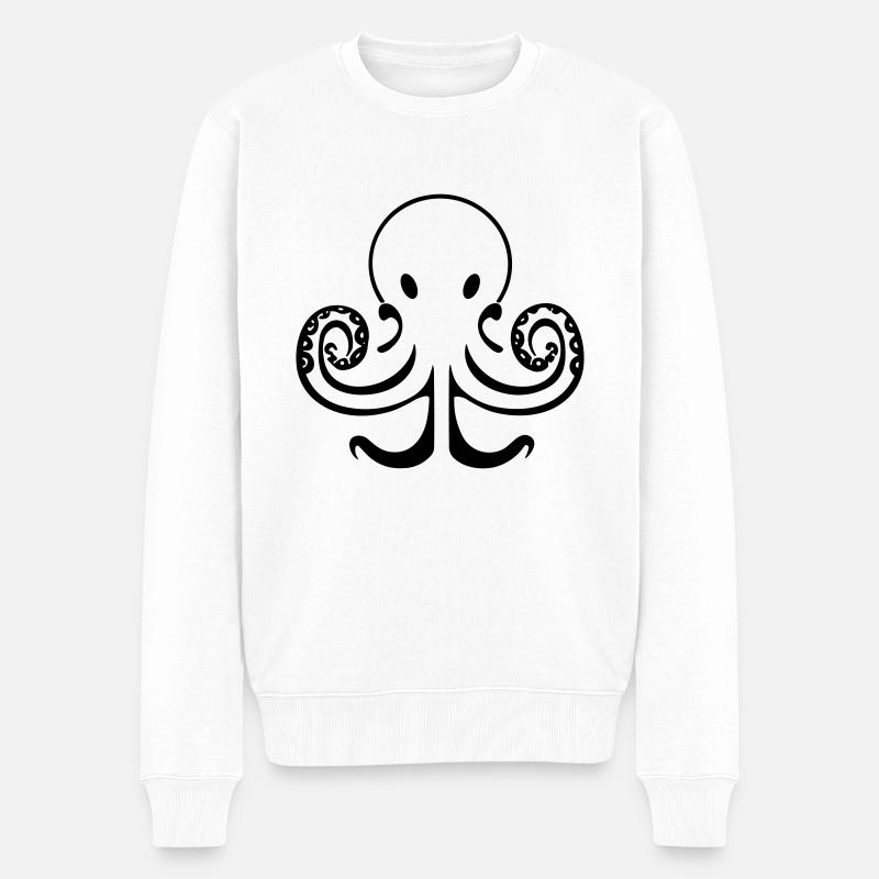 Pieuvre - Pull Premium bio Homme - blanc