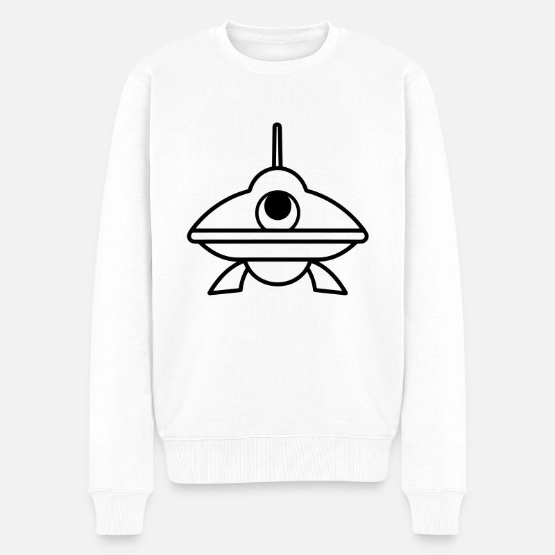 soucoupe volante - Pull Premium bio Homme - blanc