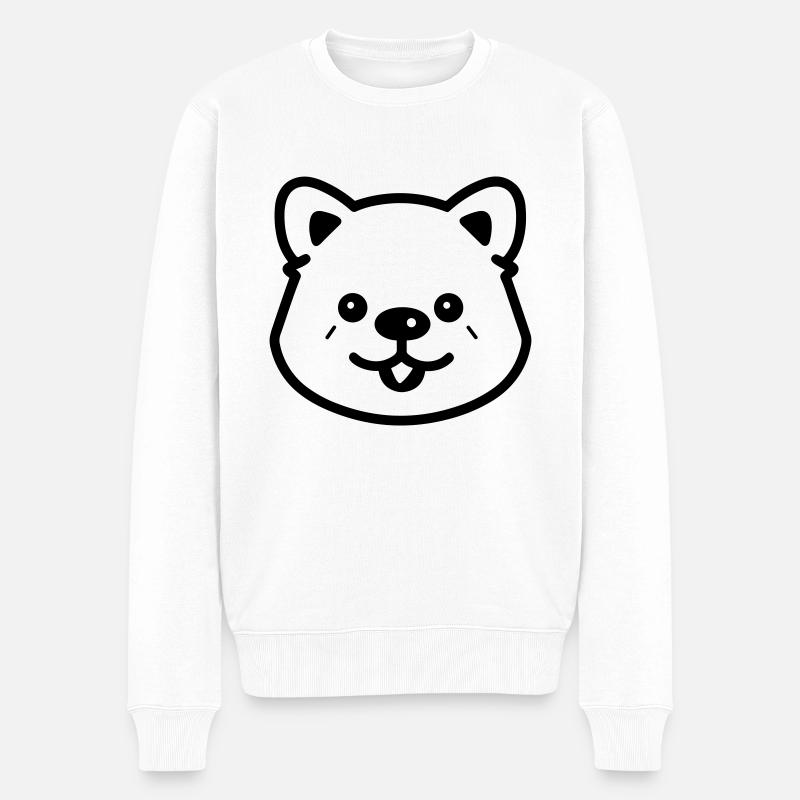 Chien - Pull Premium bio Homme - blanc