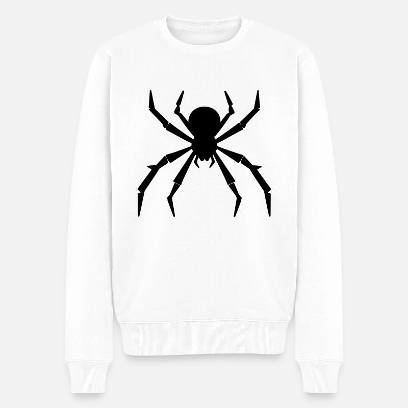araignée - Pull Premium bio Homme - blanc