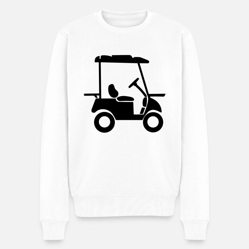 voiture de golf - Pull Premium bio Homme - blanc