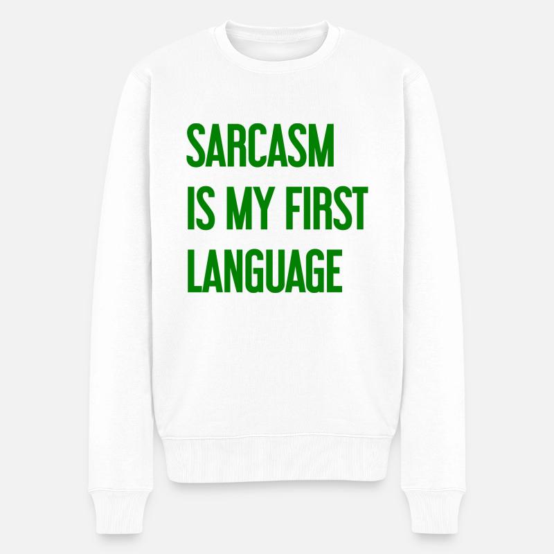 Sarcasme Pro - Pull Premium bio Homme - blanc