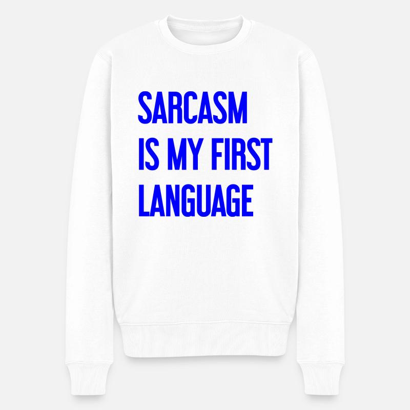 Sarcasme Pro - Pull Premium bio Homme - blanc