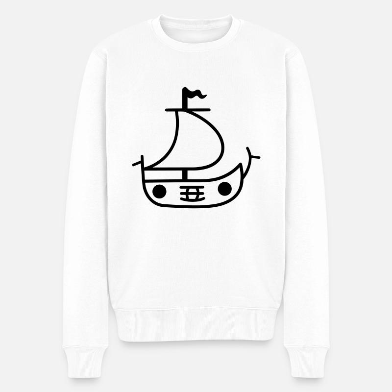 Bateau pirate - Pull Premium bio Homme - blanc