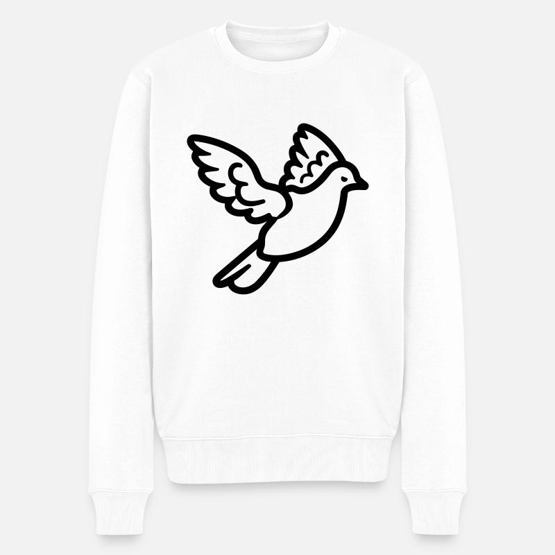 Colombe - Pull Premium bio Homme - blanc