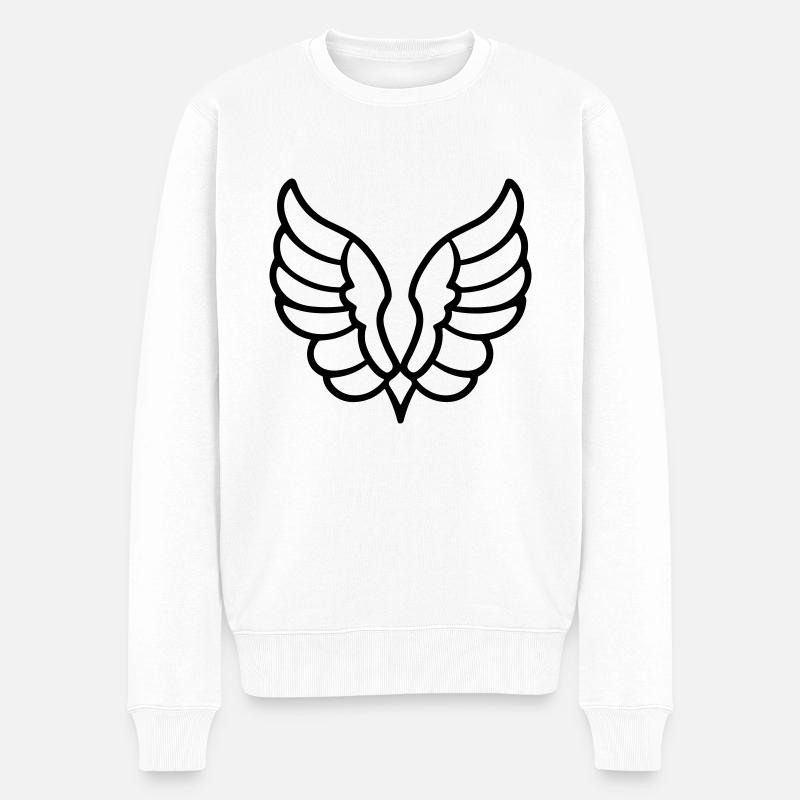 Ailes d'ange - Pull Premium bio Homme - blanc