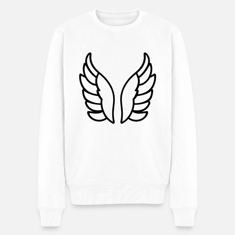 Ailes d'ange - Pull Premium bio Homme - blanc