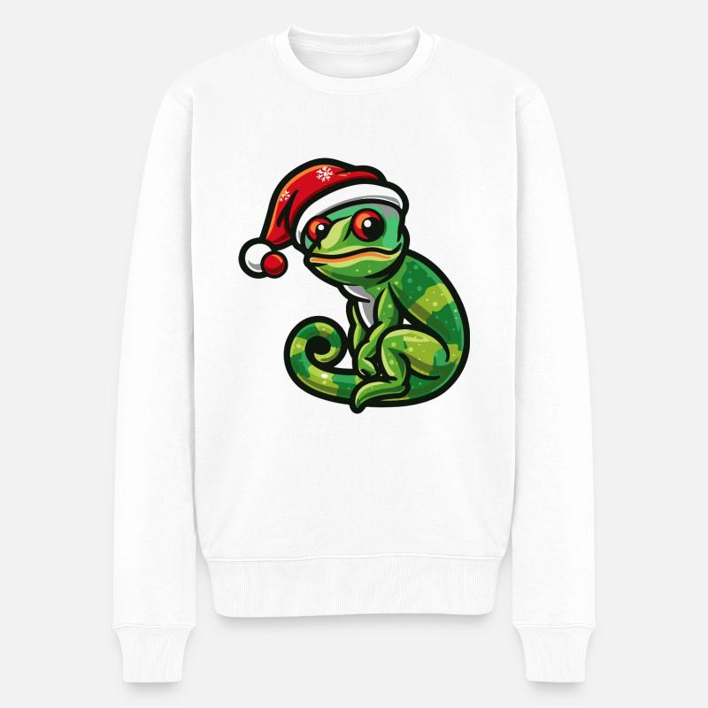 Noël caméléon - Pull Premium bio Homme - blanc