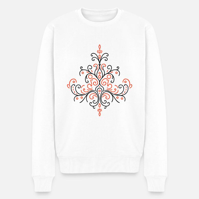 Ornement Boho - Pull Premium bio Homme - blanc