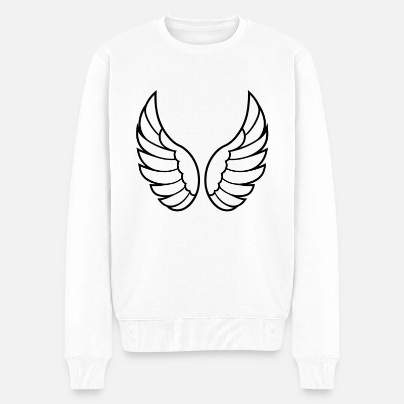 Ailes d'ange - Pull Premium bio Homme - blanc