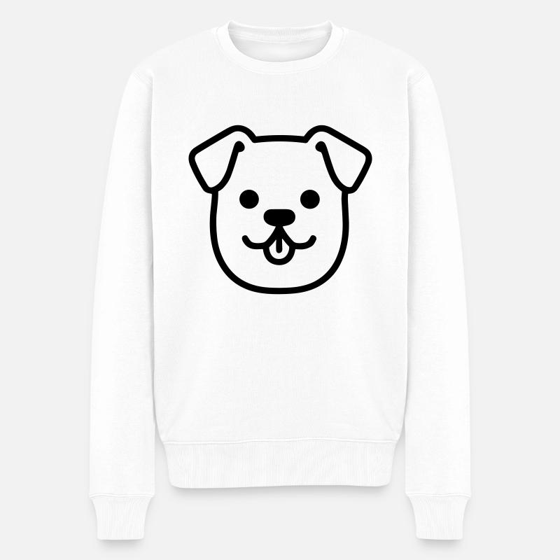 Chien - Pull Premium bio Homme - blanc