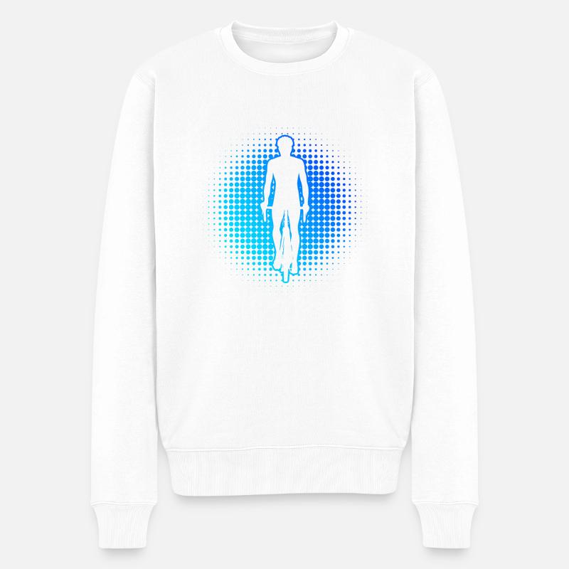 Vélo Cyclisme VTT Cyclisme - Pull Premium bio Homme - blanc