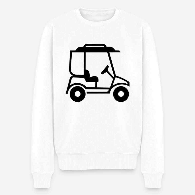 voiture de golf - Pull Premium bio Homme - blanc