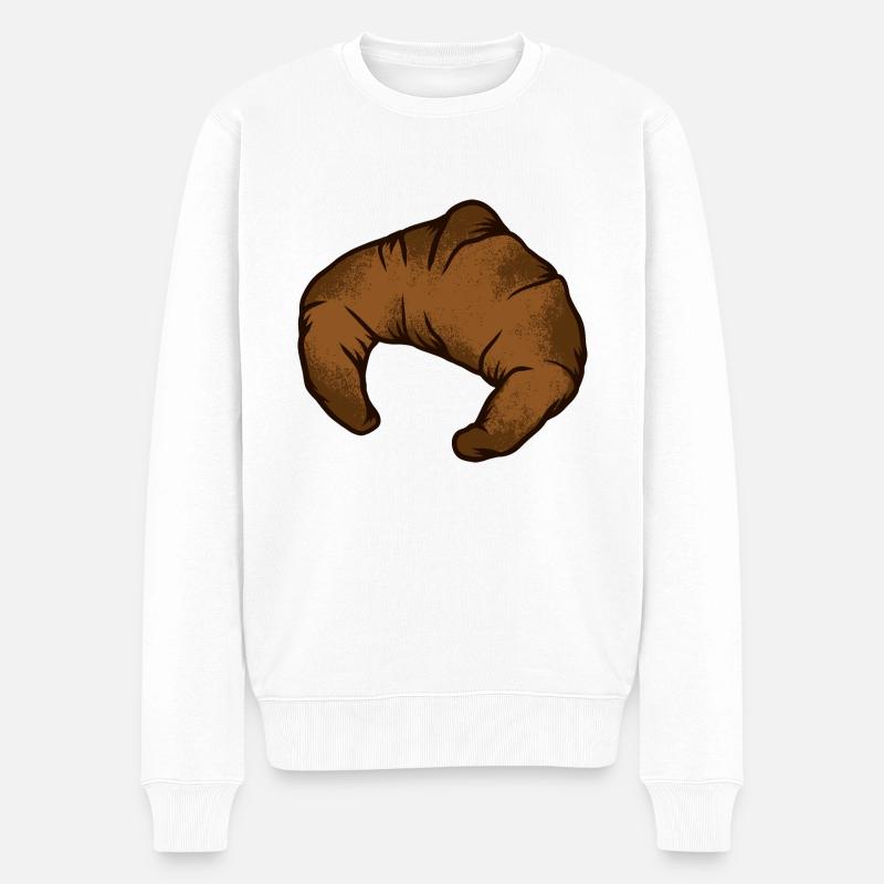 Croissant - Pull Premium bio Homme - blanc