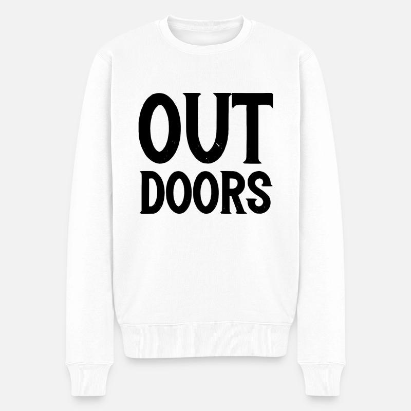 Outdoors - Männer Premium Bio Pullover - Weiß