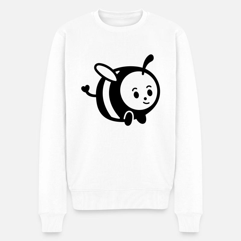 Abeille - Pull Premium bio Homme - blanc