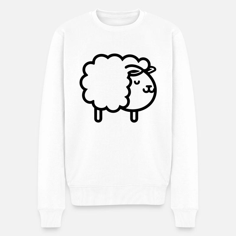 mouton - Pull Premium bio Homme - blanc