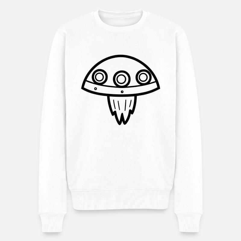 soucoupe volante - Pull Premium bio Homme - blanc