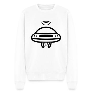 flying saucer - Men's Premium Organic Jumper - white - Front - Thijin (182cm)