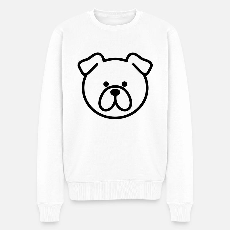 bibiche - Pull Premium bio Homme - blanc