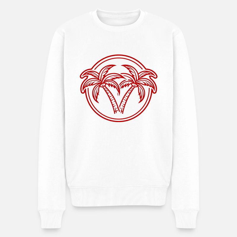 Été à Palm Island - Pull Premium bio Homme - blanc