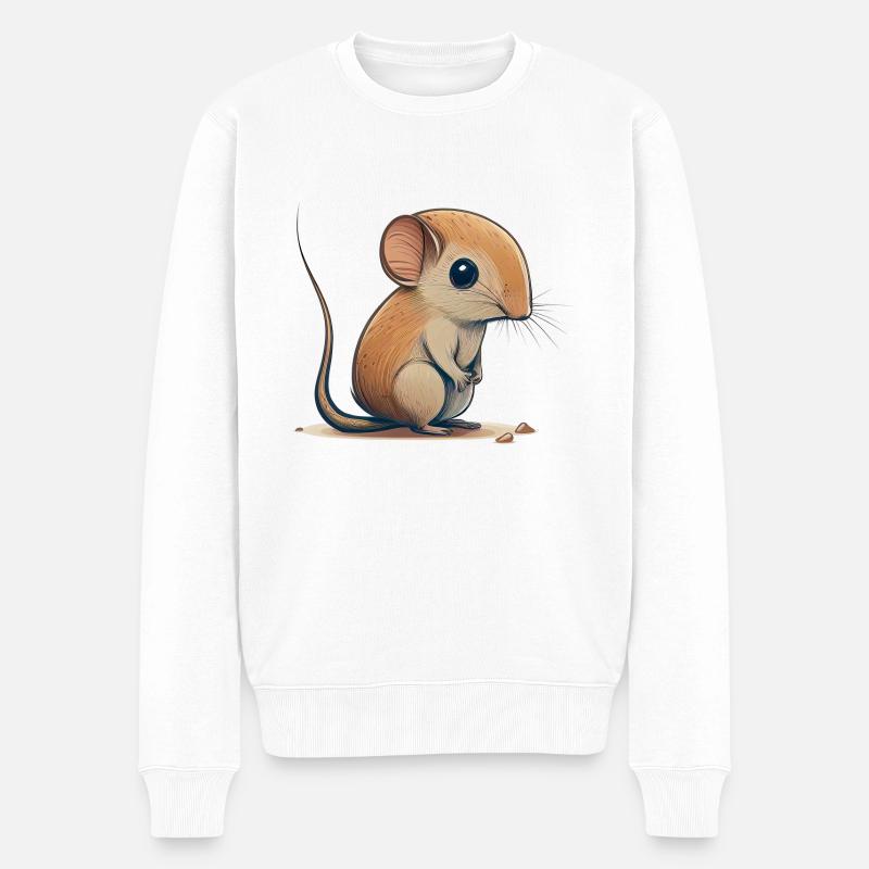 Musaraigne éléphant - Pull Premium bio Homme - blanc