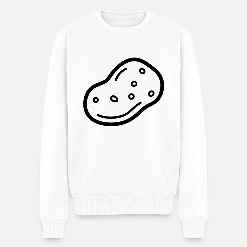 Kartoffel - Männer Premium Bio Pullover - Weiß