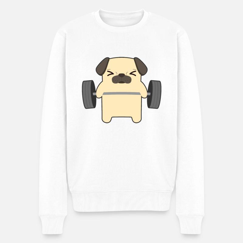 La musculation - Pull Premium bio Homme - blanc