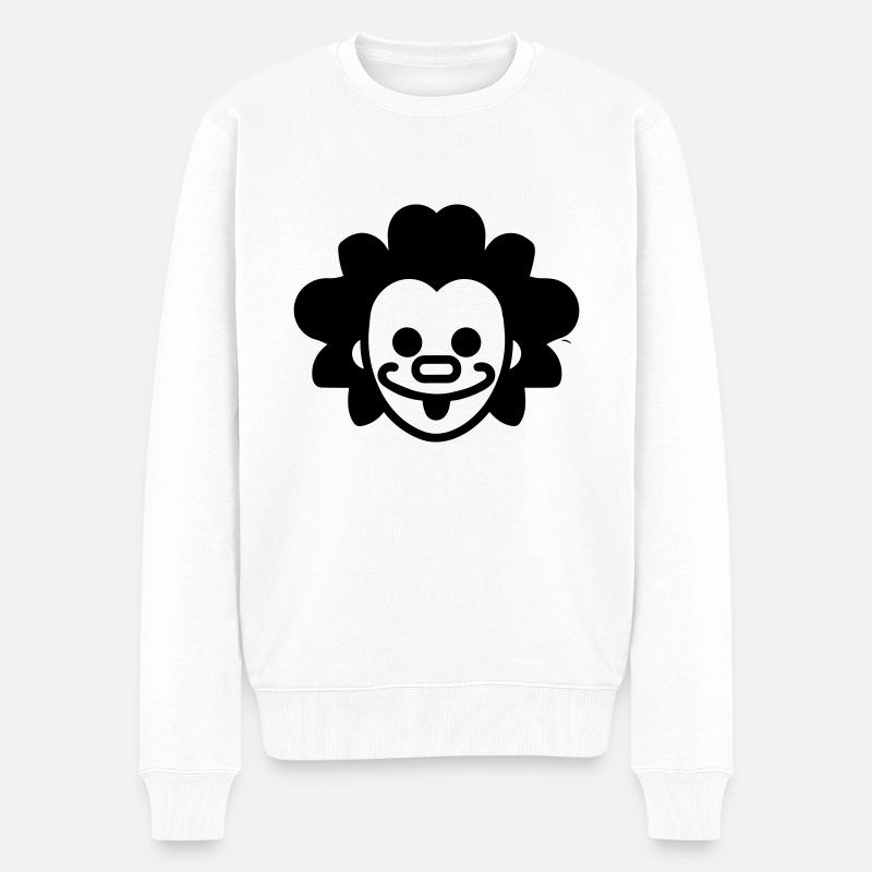 Clown - Pull Premium bio Homme - blanc