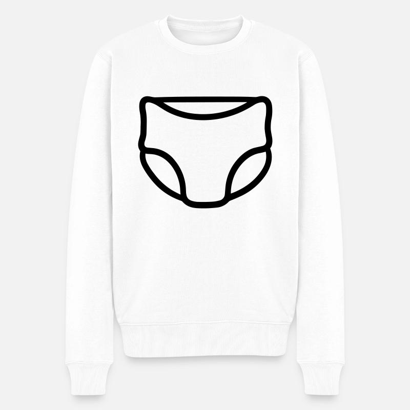 Couche - Pull Premium bio Homme - blanc