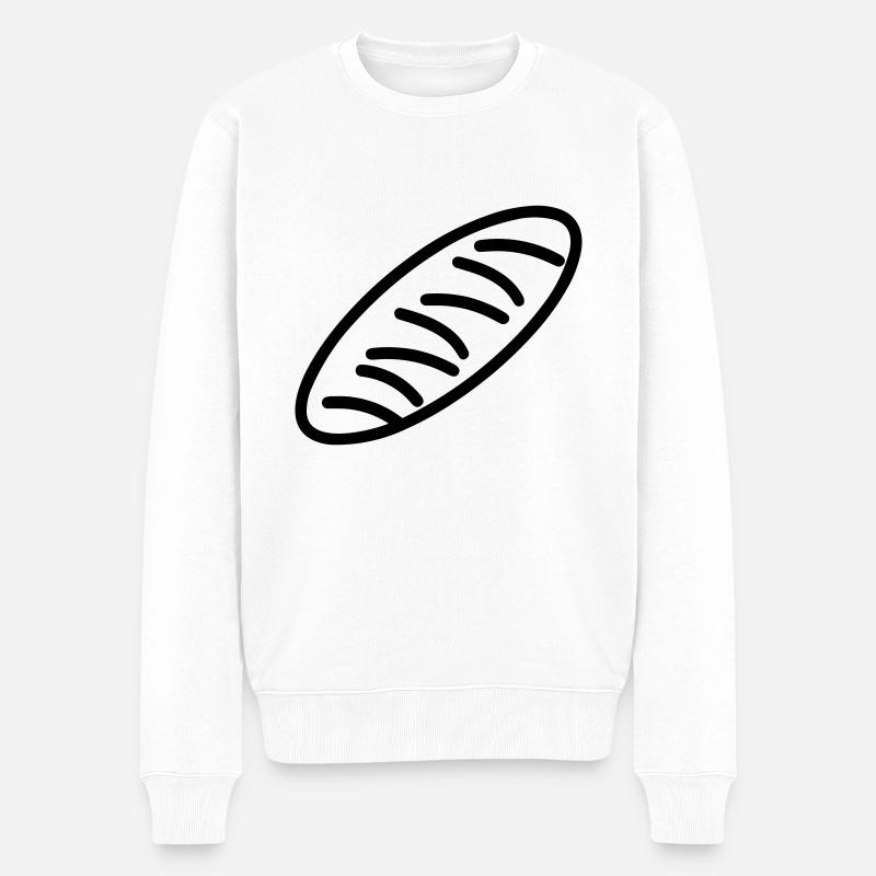 Zauberstab - Männer Premium Bio Pullover - Weiß