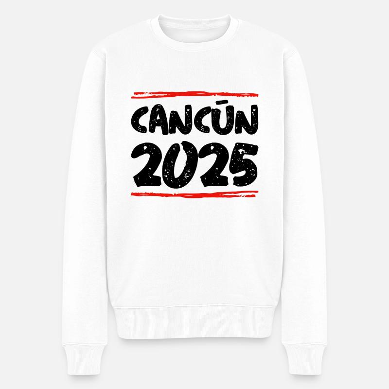 Cancun 2025 Dicton - Pull Premium bio Homme - blanc