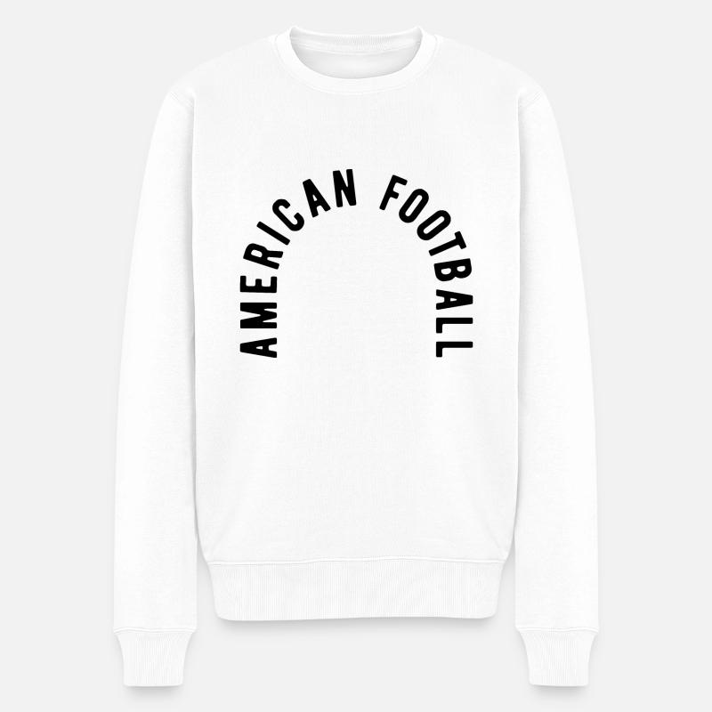 American Football - Männer Premium Bio Pullover - Weiß