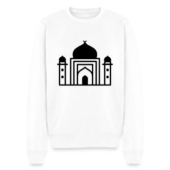 Moschee - Männer Premium Bio Pullover - Weiß - Vorne - Thijin (182cm)