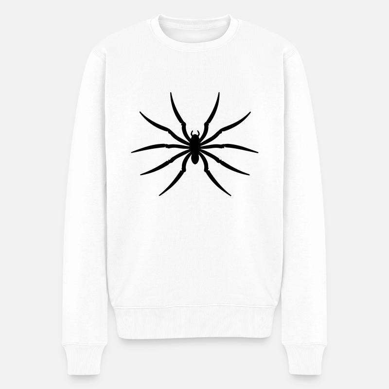 araignée - Pull Premium bio Homme - blanc