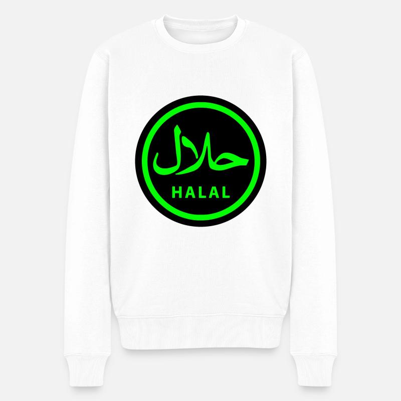 Halal - Männer Premium Bio Pullover - Weiß
