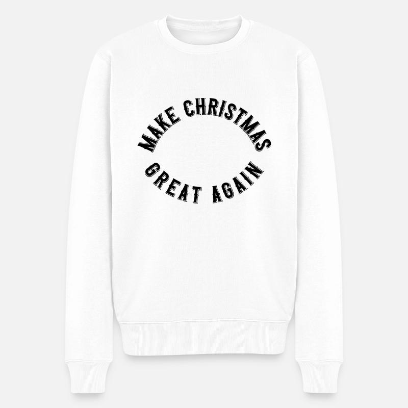 Rendez Noël génial à nouveau - Pull Premium bio Homme - blanc