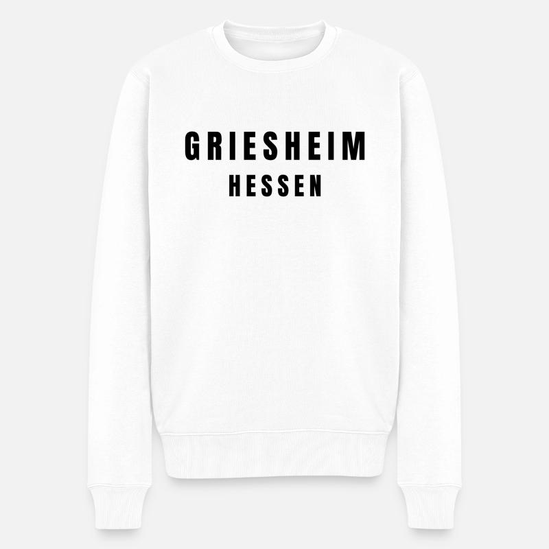 Griesheim, Hesse - Pull Premium bio Homme - blanc