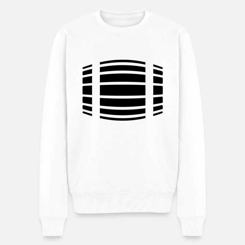 Fass - Männer Premium Bio Pullover - Weiß