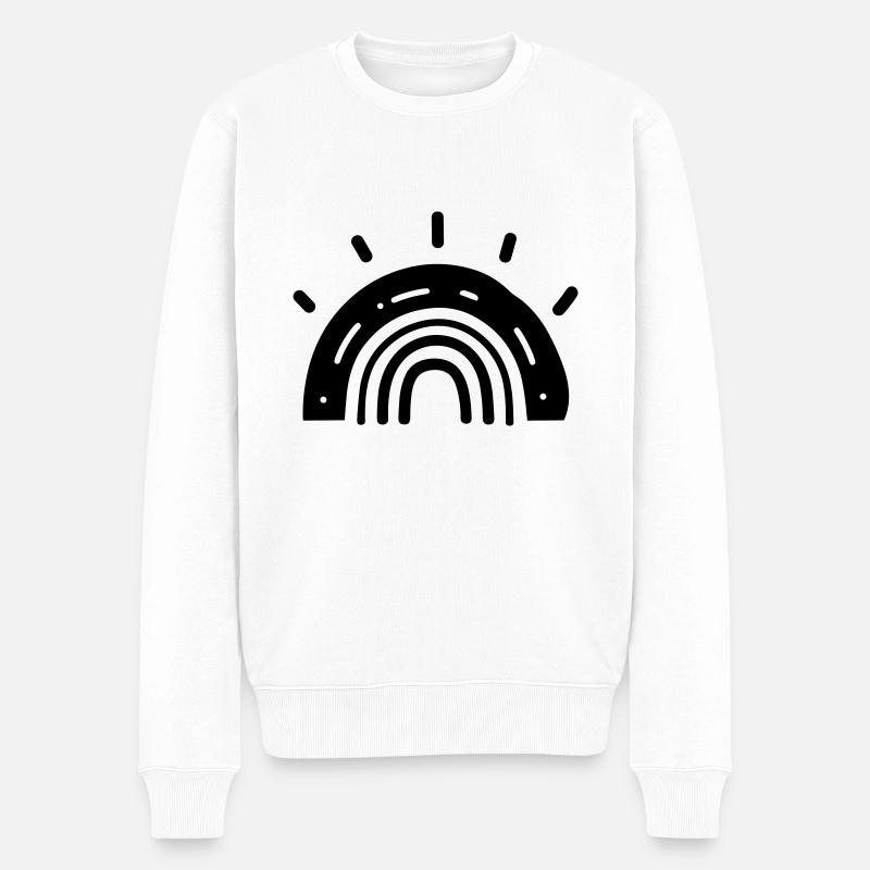 Arc en ciel - Pull Premium bio Homme - blanc