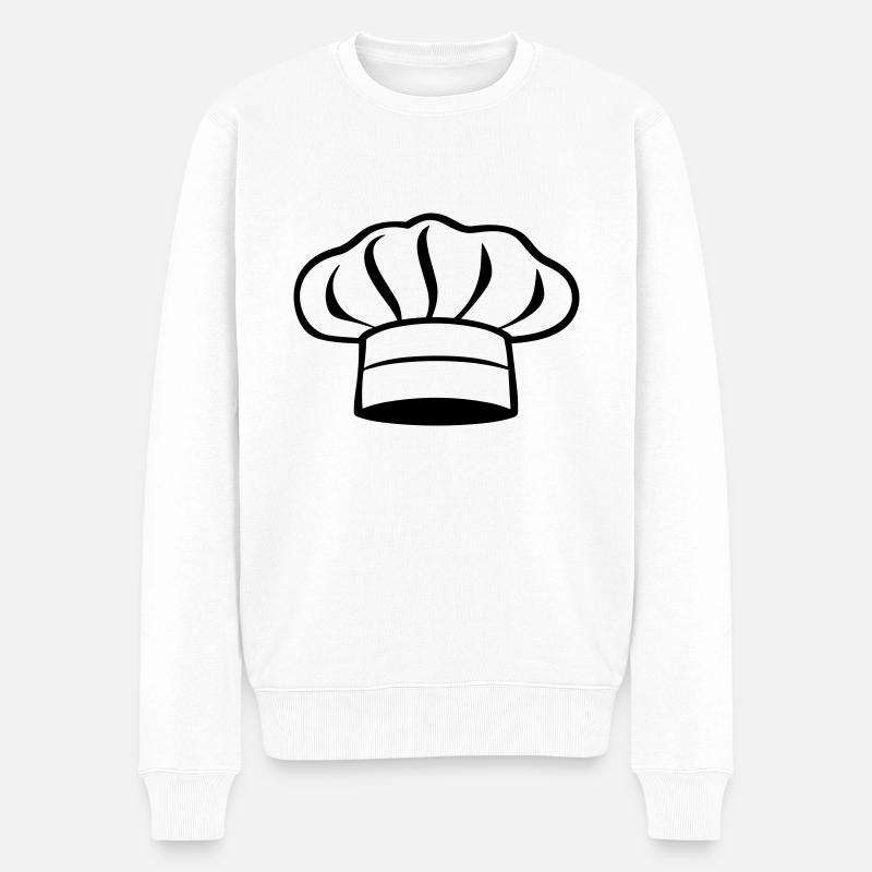 Küchenchef - Männer Premium Bio Pullover - Weiß