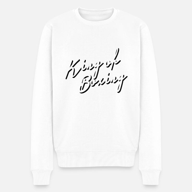 Roi de la boxe - Pull Premium bio Homme - blanc